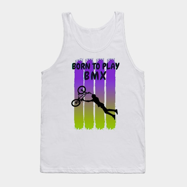 Born to play BMX Tank Top by Aspectartworks